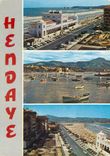 CPM Hendaye Pyrenees Atlantiques de Haut en Bas Le Casino et la Grande Plage Vue generale d'Hendaye 