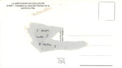 CPM Tempete au pied des falaises de la pointe du Raz 