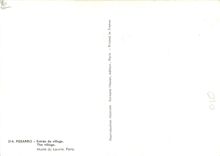 CPM Pissarro Entree de village 