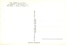 CPM Blois Loir et Cher Le Chateau Aile Francois 