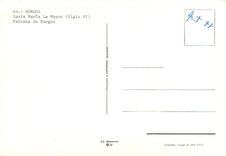 CPM Burgos Santa Maria La Mayor Patrona de Burgos 