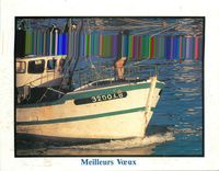 CPM Meilleus Voeux Bateau