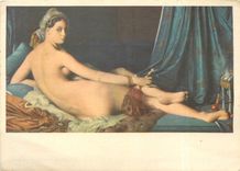 CPM Jean Auguste Ingres La gandre Odalisque couchee Musee du Louvre 