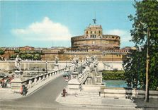 CPM Roma Pont et chateau Saint Ange 