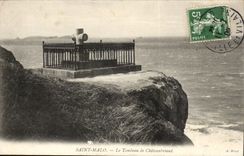 Saint Malo CPA the tomb of Chateaubriant