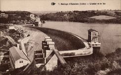 Eguzon CPA the factory and the lake (stopping)