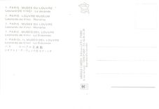 CPM Paris Musee du Louvre Leonard De Vinci La Monalisa 