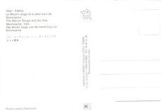 CPM Paris Le Moulin rouge et le petit train de Montmartre 