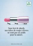 CPA Yves Rocher Sans lest de plomb nos tubes de rouge a levres ne sont pas un poids pour la nature 