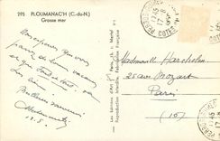 CPA Ploumanach C du N Grosse mer 