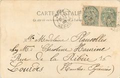 CPA Le Loup et l'Agneau Femme
