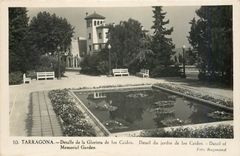 CPA Tarragona Detalle de la Glorieta de los Caidos Detail du jardin de los Caidos 