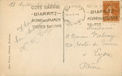 CPA Biarritz Tempete au rocher de la Vierge
