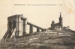 CPA Marseille N.-D. de la Garde et les Ascenseurs