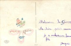 CPA Bonne Fete Mamam Enfants Chien