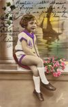 CPA  Enfant Bateau