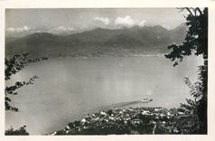 CPA Saint-Gingolph et le Lac Leman vus de la route de Novel