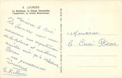 CPA Souvenir de Lourdes