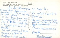 CPM Souvenir d'Orleans