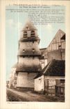Villemaur on Valve - the Church - the Tower of wood XVI century - clock - CPA