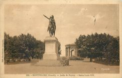 CPA Montpellier Herault Jardin du Peyrou Statue Louis XIV 