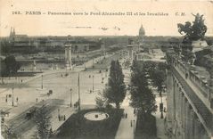 CPA Paris Panorama vers le Pont Alexandre III et les Invalides 