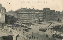 CPA Paris Le Pont St Michel 