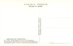 CPA Santiago de Compostela Vista arcial desde et Paseo de la Herradura Vue Partielle regardant de Pr