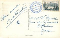 CPA Arrivee du TMB au Nid d'Aigle Train