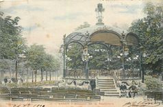 CPA Nancy Kiosque de la Pepiniere 