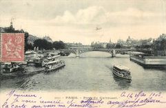 CPA Paris Pont du Carrousel Bateaux