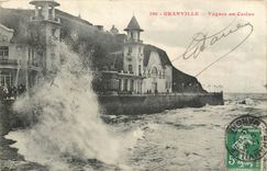 CPA Granville Vagues au Casino 