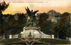 Saint Etienne CPA the monument of the Of Gironde ones