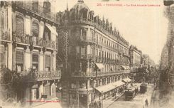 CPA Toulouse La Rue Alsace Lorraine Tramways