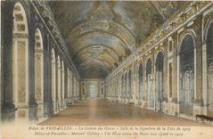 CPA Palais de Versailles La Galerie des Glaces Salle de la Signature de la Paix de 1919 