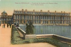 CPA Palais de Versailles Facade sur les Jardins et le Parterre d'Eau 