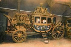 CPA Versailles La voiture du Sacre de Charles X