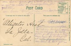 CPA Alligator Head La Joila Calif 