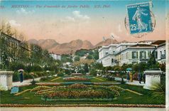 CPA Menton Vue d'Ensemble du Jardin Public 