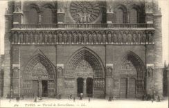 Paris - 4 - Gate of Notre Dame - CPA