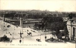Paris -8 - Panoramic View taken small palate - CPA