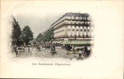 Paris - 9 - the Boulevards Nasturtiums - CPA