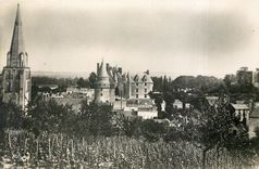 CPM Langeais L et L Vue generale sur le Chateau et l'Eglise 