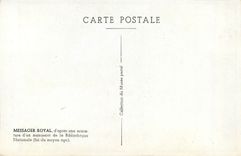 CPA Messager Royal fin du moyen age 