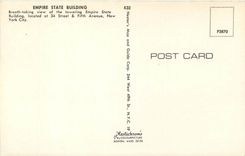 CPM Empire State Building Breath taking view of the tawering Empire State Building 