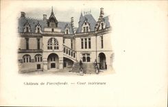Castle of Pierrefonds - Interior Court CPA