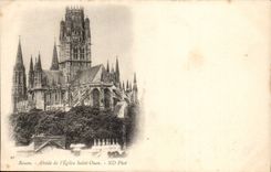 Rouen - Apse of the Church Saint Ouen- CPA