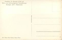 CPM Findelen ob Zermatt Blick vom hochstgelegenen Getreideacker Europas auf Matterhorn 