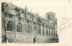 CPA Vienne Cathedrale St Maurice Facade laterale Nord 