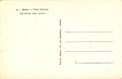 CPM Nancy Place Stanislas Les Grilles Jean Lamour 